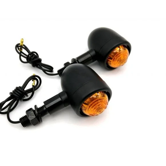 Clignotant Brazoline KURT (La paire) Universel – Noir Ref : 10252N