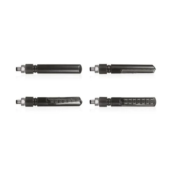 Clignotant Chaft Enigma LED multi fonctions et sequentiel (La paire) Universel – Noir Ref : CH0551 / IN1124