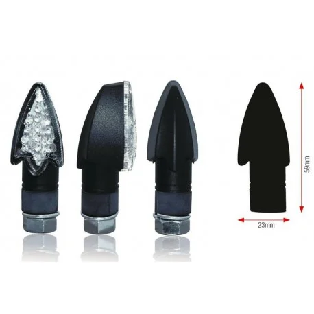 Clignotants moto universel a leds Darts