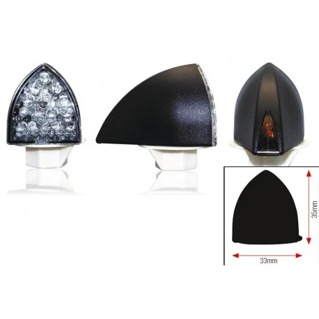 Clignotants moto universel Profil LED noir universel