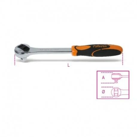 Cliquet reversible carre male 1/2 » BETA 72 dents
