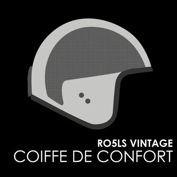 Coiffe ROOF RO5 – VINTAGE – Noir Ref : RO0190