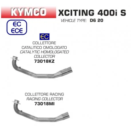 Collecteur d’Echappement ARROW KYMCO XCITING 400 I S 2019-2020