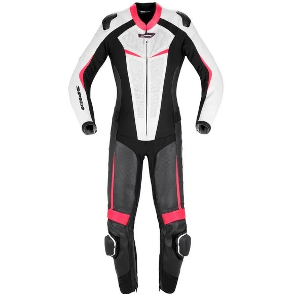 Combinaison Spidi TRACK LADY PERFORATED PRO – Noir / Rose Ref : SPI0616
