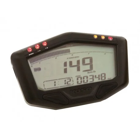 Compteur de vitesse moto KOSO DB-02 multifonctions universel
