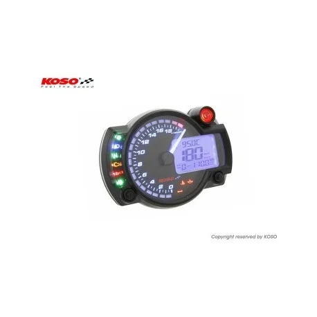 Compteur digital multifonction KOSO RX2N+ GP Style universel (20 000 T/Min)