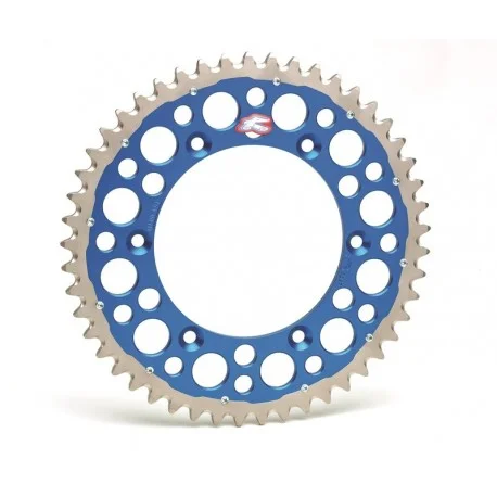 Couronne RENTHAL Twinring aluminium Ultra-Light anti-boue anodise dur 1500 – 520