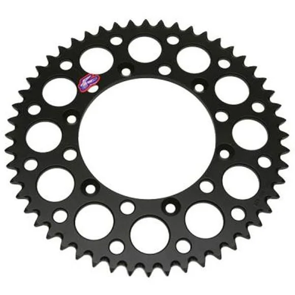 Couronne Renthal Ultra light Anodise noir Anti boue 51 dents Ref : 491281 / 1075606013