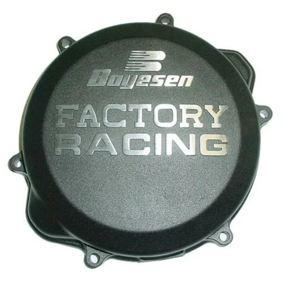 Couvercle de carter d’embrayage Boyesen Factory Racing noirHONDA 450 CRF 450 X (PE06) – 2005 – 2014Ref : BOY00009A / 1073645