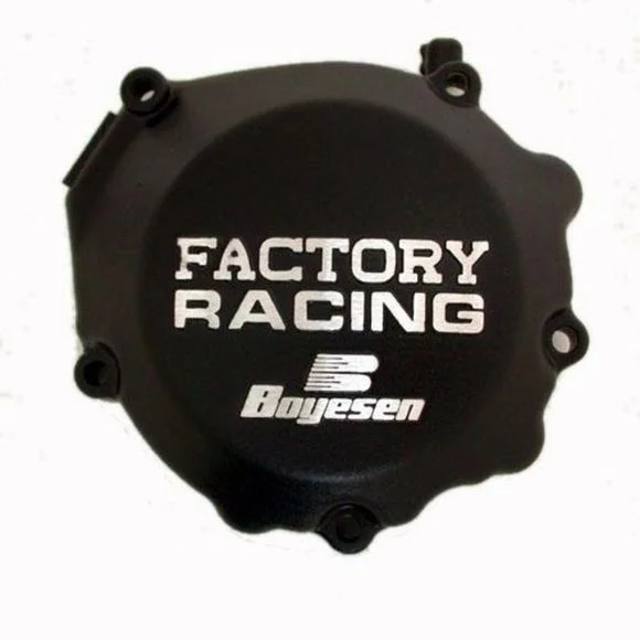 Couvercle de carter d&rsquo;allumage Boyesen Factory Racing noirYAMAHA 250 YZ 250 – 1988 – 1998Ref : BOY00019A / 1073725