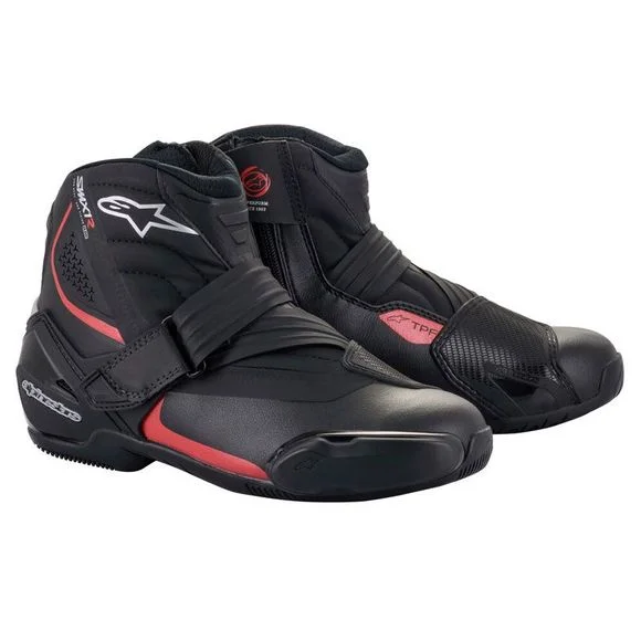 Demi-bottes Alpinestars SMX-1 R V2 – Noir / Rouge Ref : AP12257