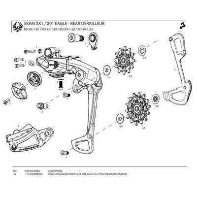 Dérailleur arrière X01 Eagle 52T