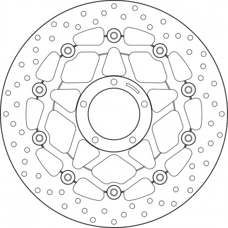 Disque de frein BREMBO ORO 78B40878 ROND FLOTTANT