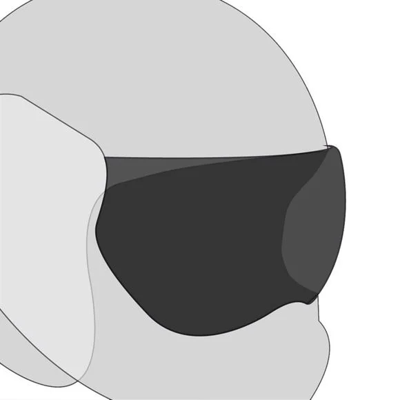 Ecran casque ROOF SOLAIRE 100% – BOXER CLASSIC/BOXER V – Noir Ref : RO0104 / 10208100