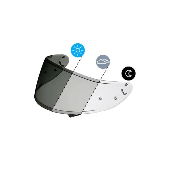 Ecran casque Shoei CWR-1 TRANSITIONS – NXR / X-SPIRIT 3 – Incolore Ref : SI0190 / 17200121
