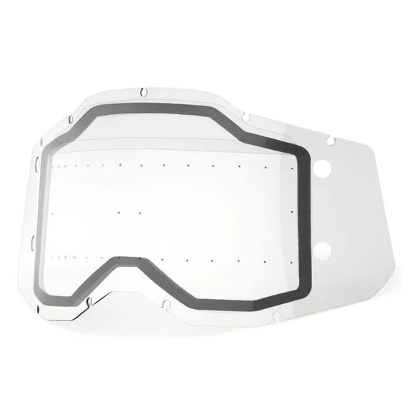 Ecran Masque 100% ACURRI 2 / RACECRAFT 2 / STRATA 2 – DOUBLE SONIC BUMPS – Incolore Ref : CE1275