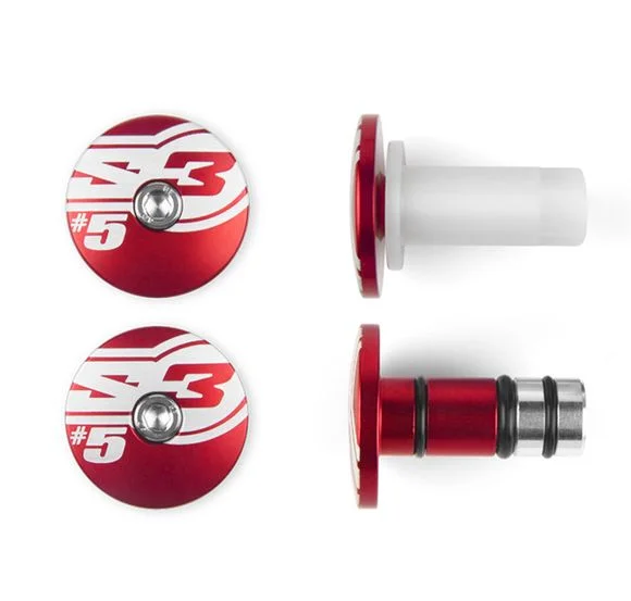 Embouts de guidon S3 s End 5 Ø12mm rouge Universel Ref : SPART00240A / 1082697002