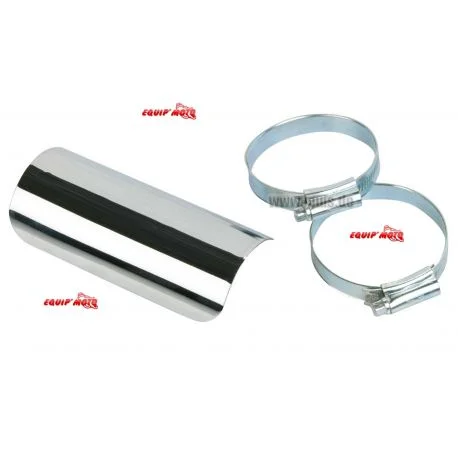 Enjoliveurs chromes universels pour echappements 120X55MM CHROME, UNITE