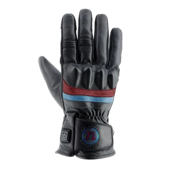 Gants chauffants Helstons BORA HEATING – Noir / Rouge Ref : HS0926