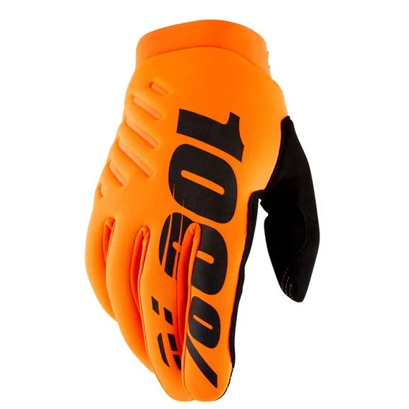Gants cross 100% BRISKER ORANGE FLUO 2024 – Orange Ref : CE1303