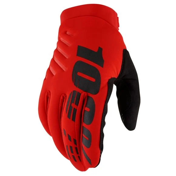 Gants cross 100% BRISKER ROUGE 2024 – Rouge Ref : CE1305