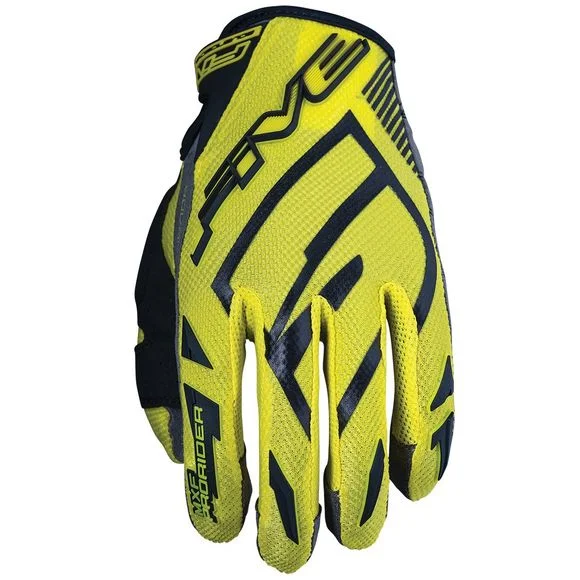 Gants cross Five MXF PRORIDER S – YELLOW BLACK 2023 – Jaune / Noir Ref : FV0258