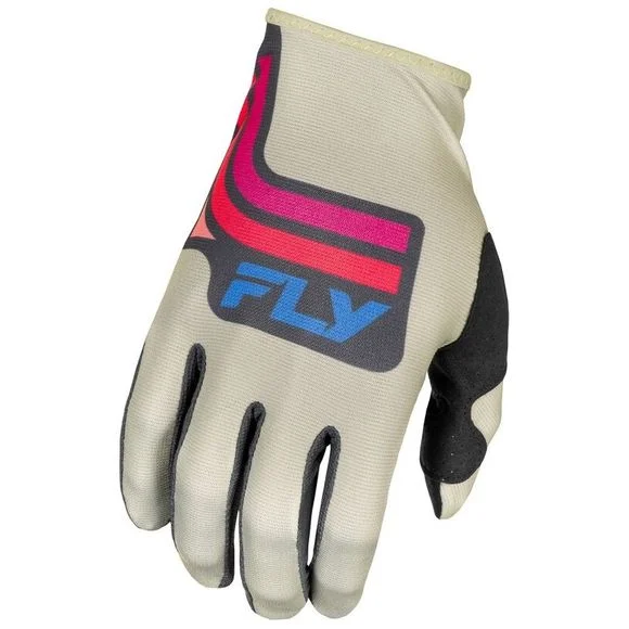Gants cross Fly LITE – VICE SE 2025 – Gris / Rouge Ref : FL1675