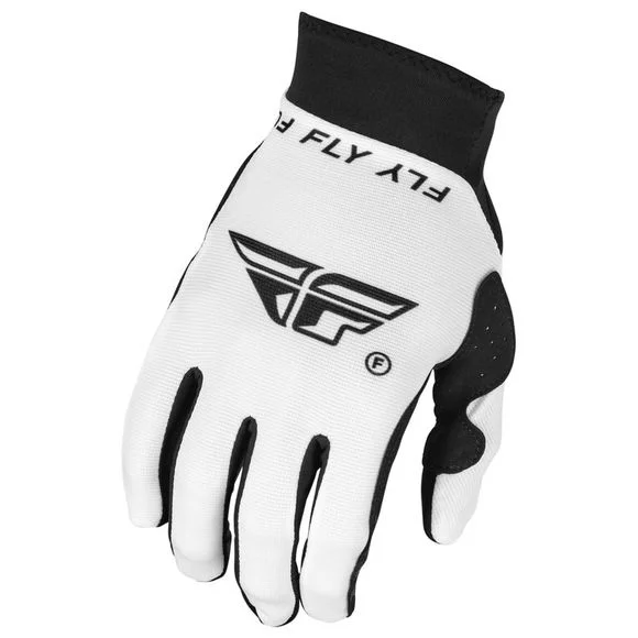 Gants cross Fly PRO LITE 2025 – Blanc / Bleu Ref : FL1673
