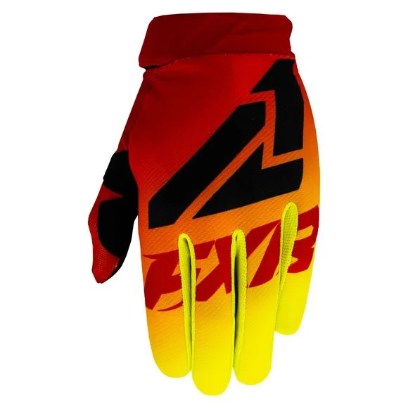 Gants cross FXR CLUTCH STRAP RED/HI VIS 2021 – Rouge / Jaune Ref : FXR0108