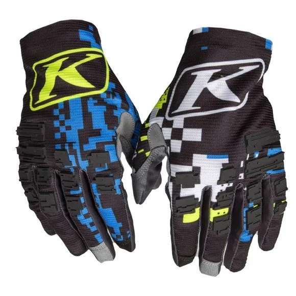 Gants cross KLIM XC LITE DIGITAL CHAOS BLUE 2022 – Bleu / Multicolore Ref : KLI0280