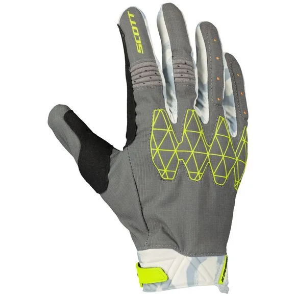 Gants cross Scott X-PLORE D3O 2024 – Gris / Jaune Ref : SCO1500