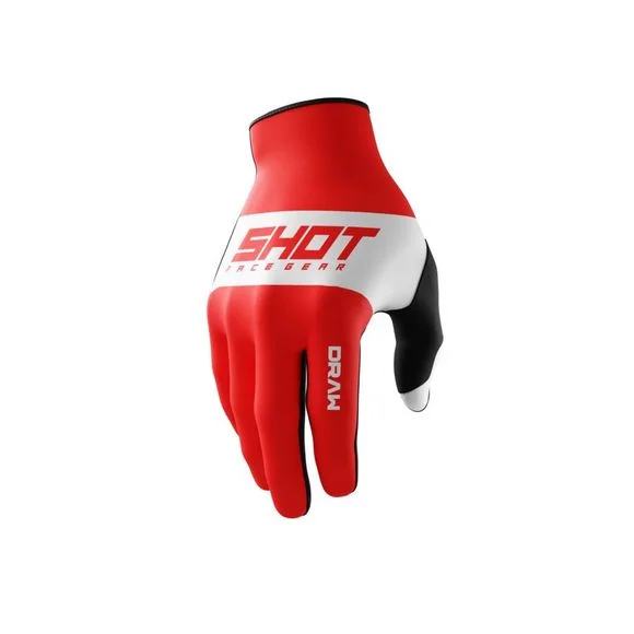 Gants cross Shot KID DRAW – SKY – Noir / Rouge Ref : SO2618