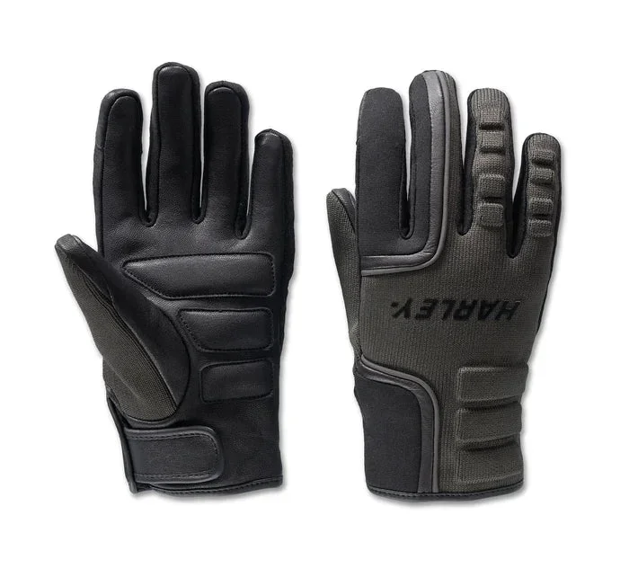 Gants en tricot Dyna imperméables HD Harley-Davidson® pour femmes – Olive et noir 98207-24VW Harley Black