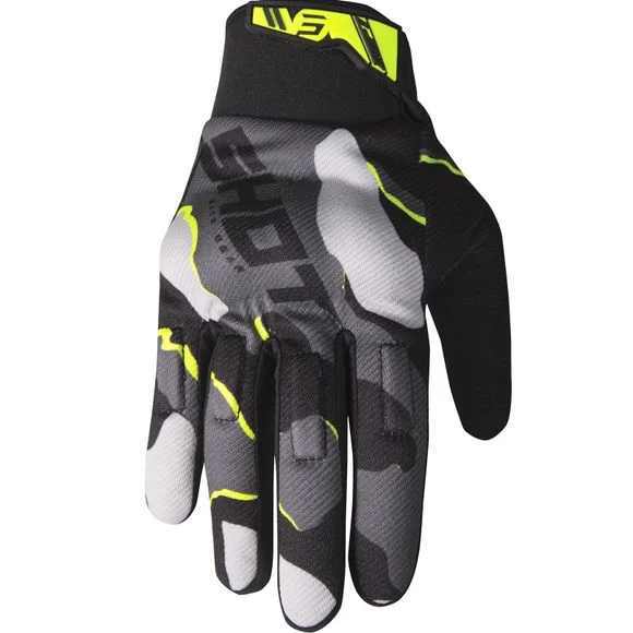 Gants Enduro Shot DRIFT – CAMO – NEON YELLOW 2024 – Jaune / Noir Ref : SO1899