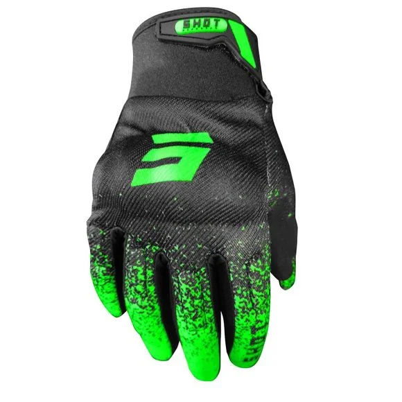 Gants Enduro Shot DRIFT EDGE – GREEN 2024 – Vert / Noir Ref : SO2155
