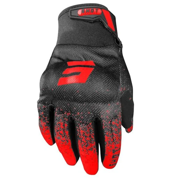 Gants Enduro Shot DRIFT EDGE – RED 2024 – Noir / Rouge Ref : SO2153
