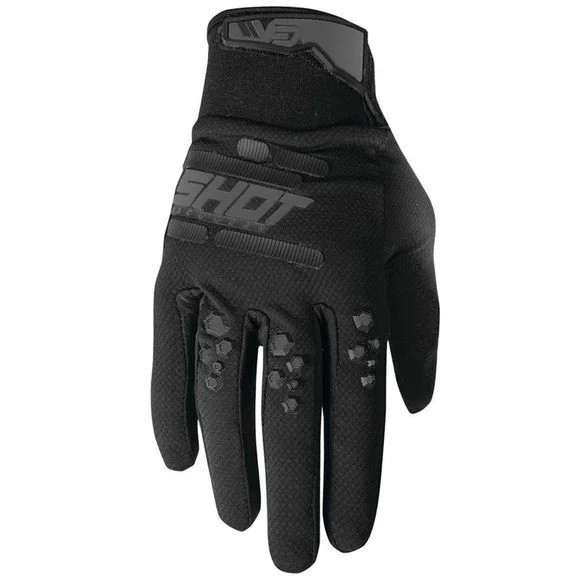 Gants Enduro Shot VISION – BLACK 2023 – Noir / Blanc Ref : SO1910