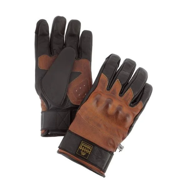 Gants Helstons GLORY – Marron / Noir Ref : HS1038