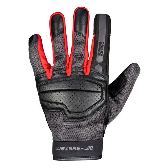 Gants IXS CLASSIC EVO-AIR – COLOR – Noir / Rouge Ref : IS1072