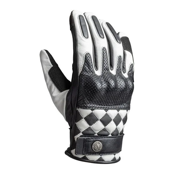 Gants John Doe TRACKER RACE – Blanc / Noir Ref : JDE0127