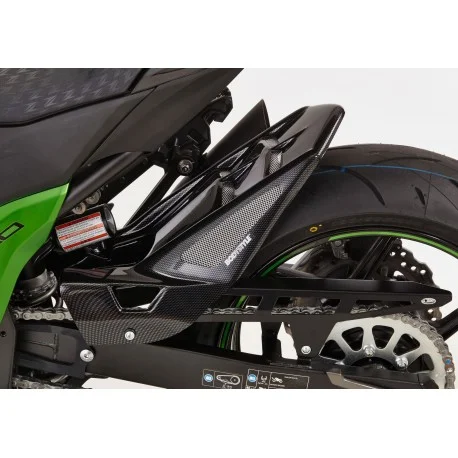 Garde boue arriere BODYSTYLE look carbone KAWASAKI Z800 Z800E 2013-2016