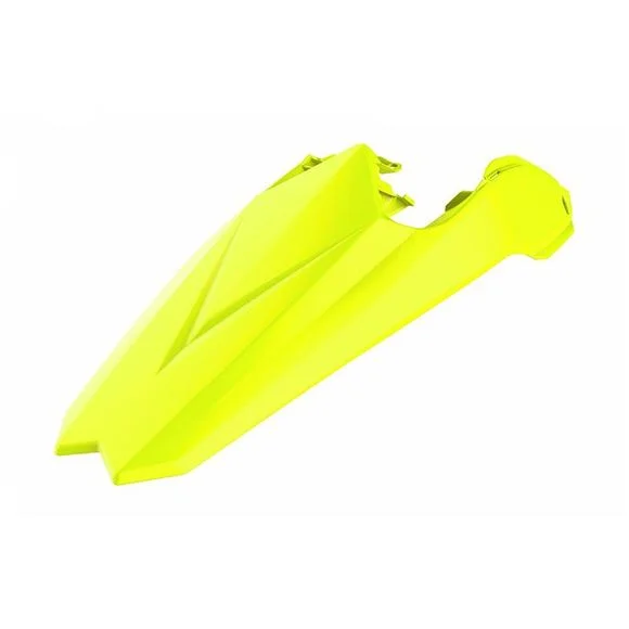 Garde boue Polisport ARRIERE COULEUR JAUNE FLUO AVEC PLAQUES LATERALES Ref : 4430010423 / 1057682