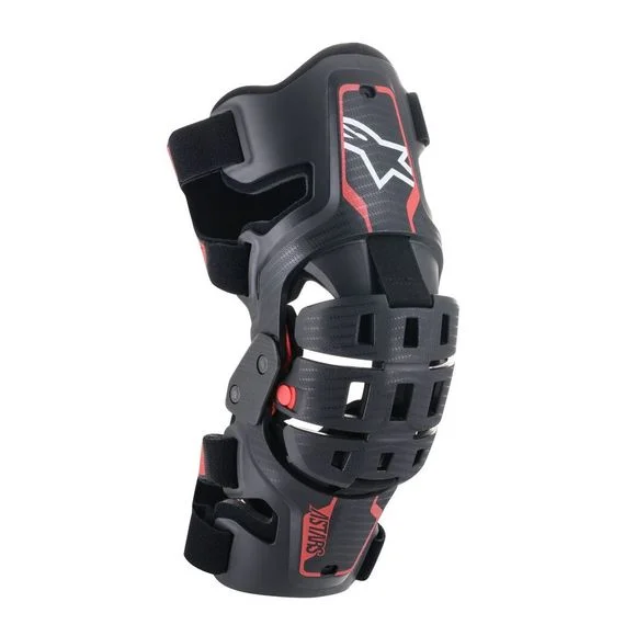Genouillères Alpinestars BIONIC 5S YOUTH – Noir / Rouge Ref : AP12809 / 6540520-13-OS