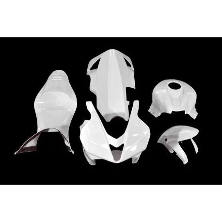HONDA CBR600RR COMPLETE FAIRING TRACK VERSION WITH REAR PART AND AVIATION FUEL TANK PROTECTION CARBON FIBER