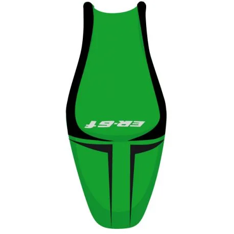 housse de selle bagster KAWASAKI ER6F 2010 VERT NACRE/NOIR/LETTRES NOIRES
