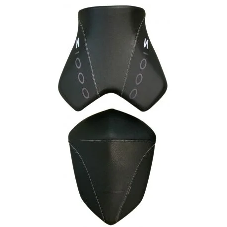 housse de selle bagster KAWASAKI Z1000 2007-2009 NOIR/NOIR MAT/LETTRES ANTHRACITES ET BLANCHES