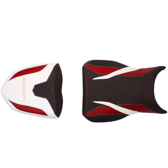 Housse de selle Bagster Noir Déco Rouge Ref : 2232D