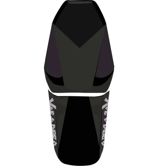 Housse de selle Bagster Noir/Noir Mat/Lettres Argent Ref : 2858C