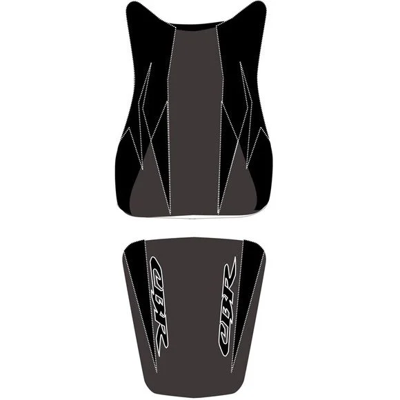 Housse de selle Bagster Noir/Noir Mat/Lettres Blanches Ref : 2187F