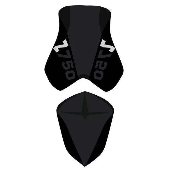 Housse de selle Bagster Noir/Noir Mat/Lettres Noires Ref : 2192D
